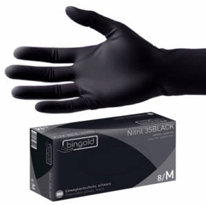 Nitril-Handschuhe, 100 Stk. (schwarz)