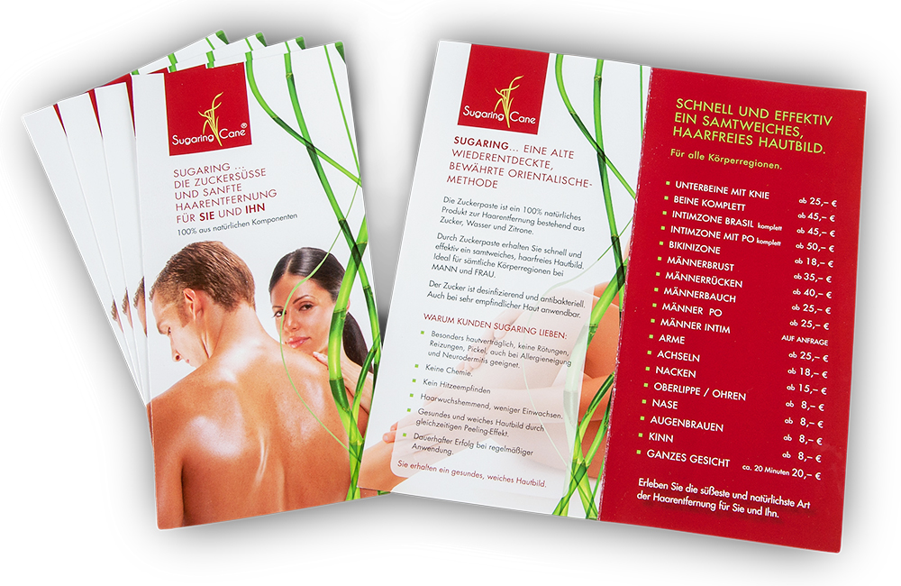 Sugaring Preisliste 100 Stk.
